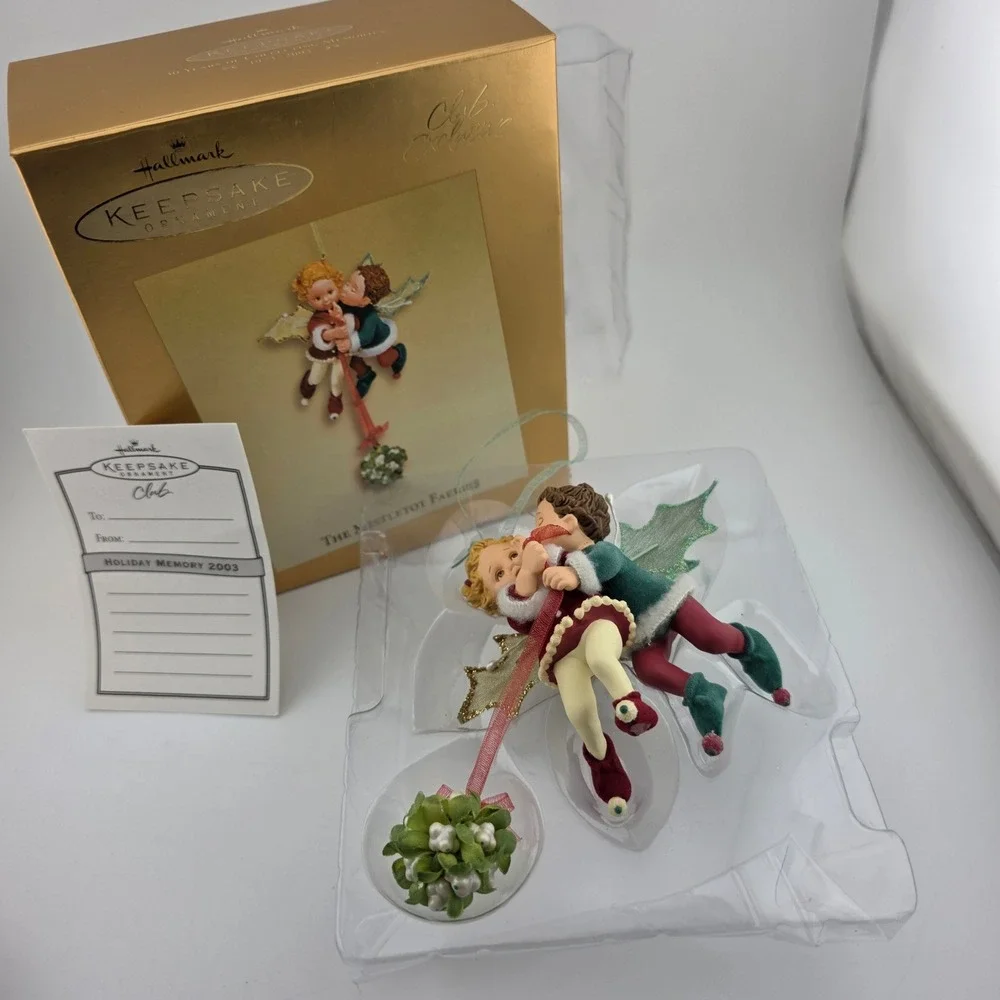 Hallmark Keepsake Mistletot Faeries‎ 2003 Club Exclusive Ornament Box
